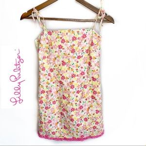 •Lilly Pulitzer•Pink/Yellow Flower Shift Dress•6